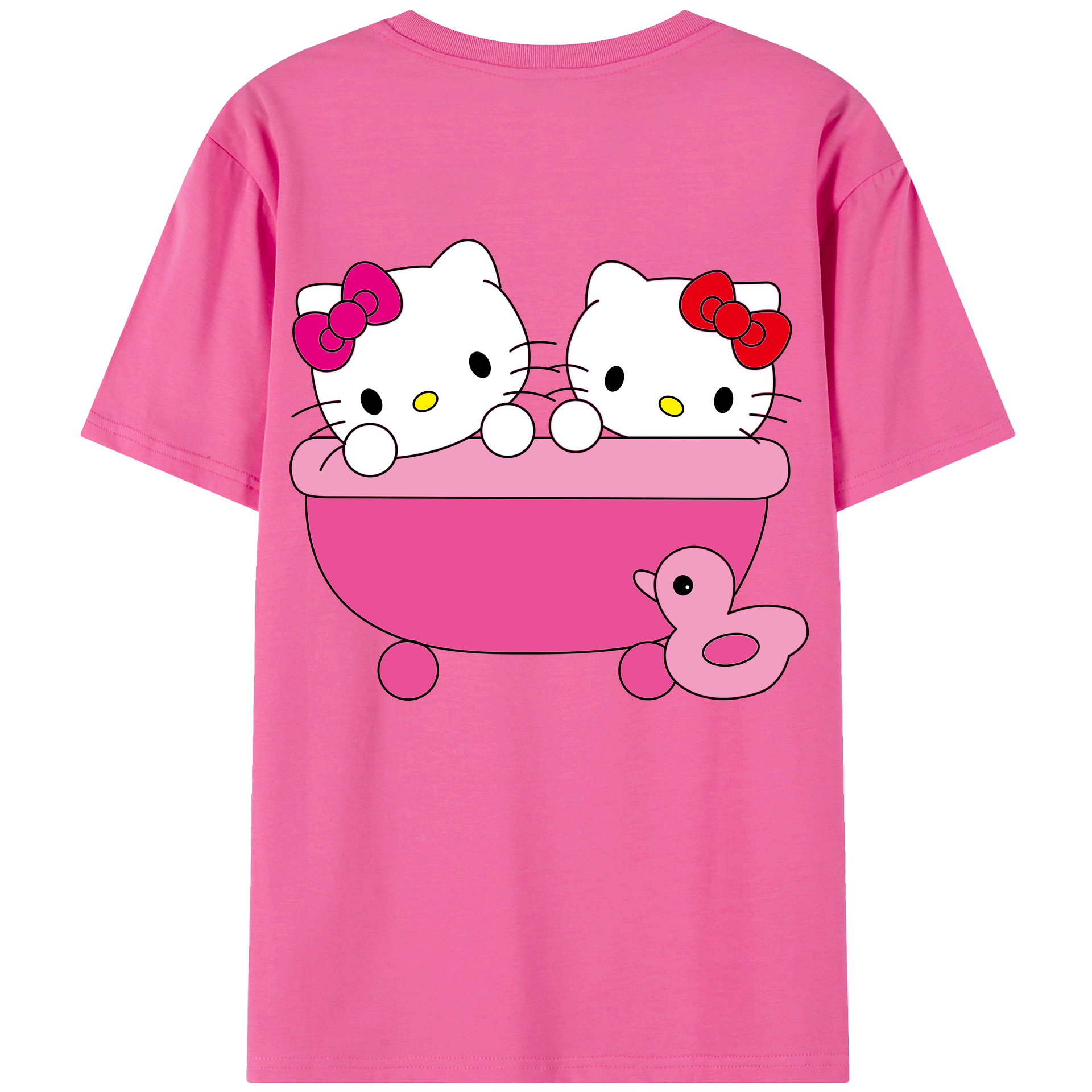 （画像用） Hello Kitty ハローキティ レディース半袖Tシャツ(バックプリント)